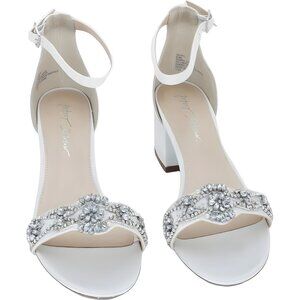 Betsey Johnson SB-Mel Heeled Sandal Ivory Women's US 9.5 M